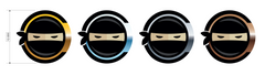 12" METALLIC NINJA HEADS