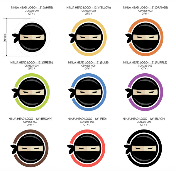 NINJA HEADS 12"