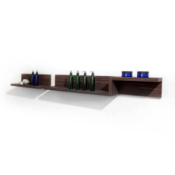 Start small and grow your merchandising and display areas.  Shelves are laminate clad & wood construction.